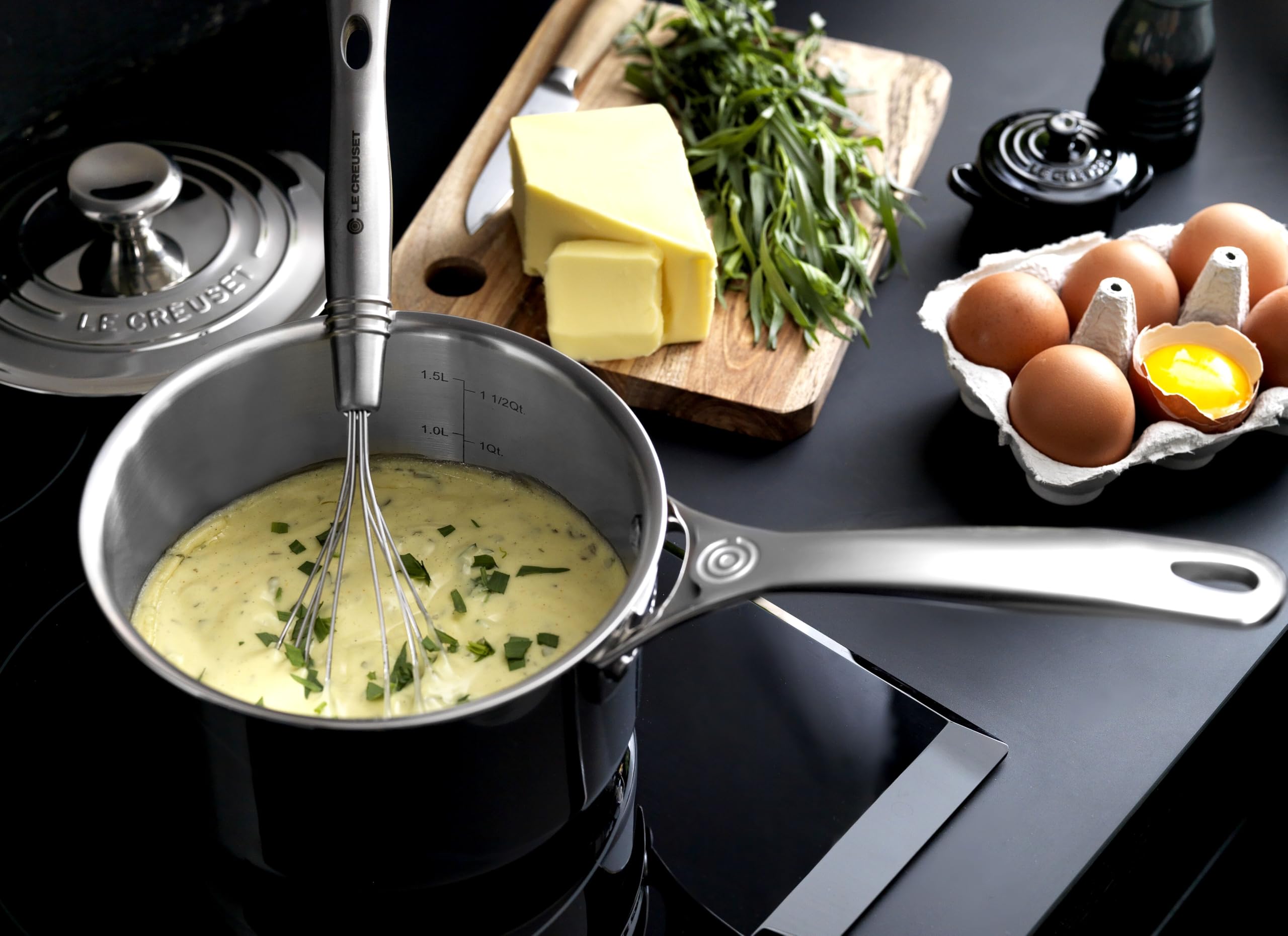Amazon | Le Creuset 3層ステンレススチールソースパン 2クォート | Le
